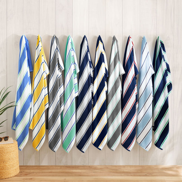 Striped Reversible Oversized Thick Beach Towel 35x70 In. 600 