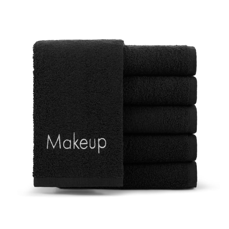 Cotton Embroidered Makeup Towels, Set of 6, Color Options, 100% Cotton, 11x17 in., Buy a 6-Pack or a Case of 144