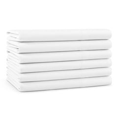 Antimicrobial Treated Pillowcase Sets - Queen Size, Quantity Options, 180 Thread Count, Poly Cotton Blend, Soft White