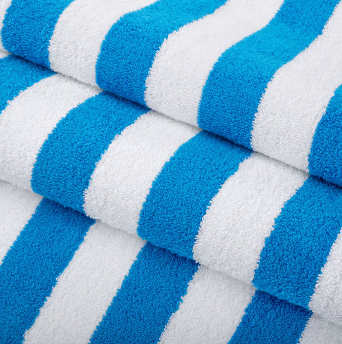 Arkwright Oversized California Beach Towels - Ringspun Cotton Pool Towel - 30 x 70 in. - (4 Pack) Blue