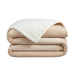 Host & Home Plush Sherpa Throws and Blankets, Versatile 2-Sided, 200 GSM Plush Mink Velvet Face, 250GSM Plush Sherpa Reverse, 4 Color Options, 50”x60”