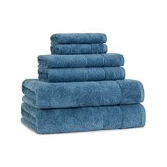 Aston & Arden Luxury Solid 6-Piece Bath Towel Set, 600 GSM, Soft 100% Turkish Cotton Bathroom Towels, Made in Turkey, 2 Bath Towels, 2 Hand Towels, 2 Washcloths