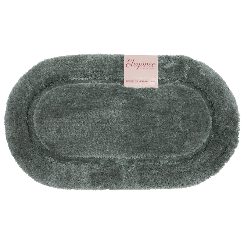 Elegance Oval Bath Rugs - Size and Color Options