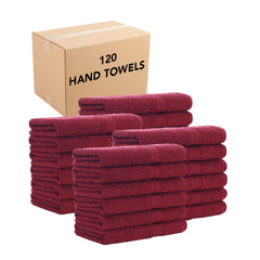 True Color Ring-Spun Cotton Hand Towels, Ring Spun Cotton, 16x27 in., Six Colors, Buy a 12-Pack or a Case of 120