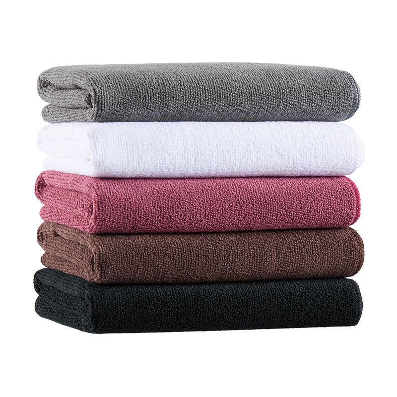 Case of 60 Microfiber Bleach-Safe Salon Towels - 16 x 27 in, Five Color  Options