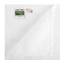 Magellan White Bathroom Washcloths, Soft Ring Spun Cotton, 13x13 in., White, Buy a 12-Pack or Buy a Case of 300 Washcloths