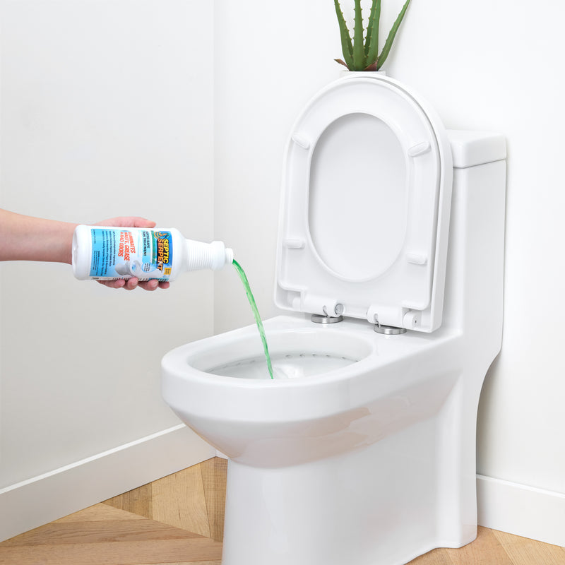 Septic Serpent™ Tank Treatment Fast-Acting Eco-Friendly Liquid Septic Tank Treatment Breaks Down Waste with High-Potency Enzymes & Beneficial Bacteria, All-Natural Protection for Septic Tanks