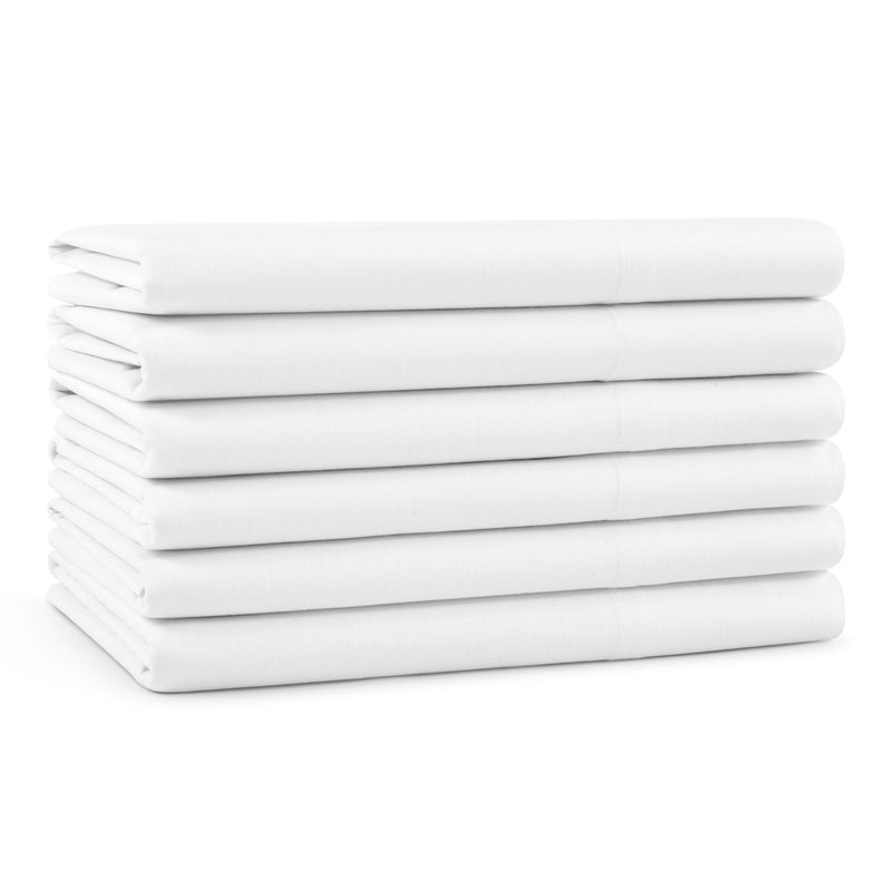 Host & Home Cotton Sateen Pillowcases, 300 Thread Count, White, Size Options (Standard or King), Package Options - Pack of 12 or Case of 72