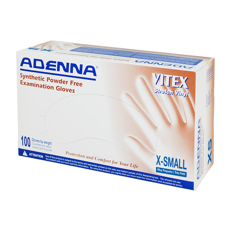 VITEX™ Synthetic Vinyl Powder Free 4 Mil Exam Gloves, Cream Beige, Bulk Case of 10 Boxes
