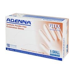 VITEX™ Synthetic Vinyl Powder Free 4 Mil Exam Gloves, Cream Beige, Bulk Case of 10 Boxes