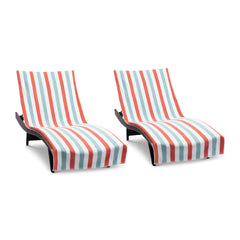 Cabo Cabana Chaise Lounge Chair Covers (2 Pack or Case of 12) - 30x85 with 8