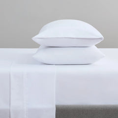 Host & Home Cotton Sateen Pillowcases, 300 Thread Count, White, Size Options (Standard or King), Package Options - Pack of 12 or Case of 72