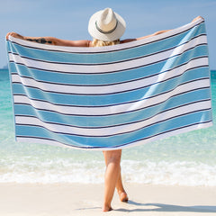 Aston & Arden Lush Oversized Luxury Beach Towel (Bulk Case of 8 Towels), (35x70 in., 600 GSM) Striped Color Options
