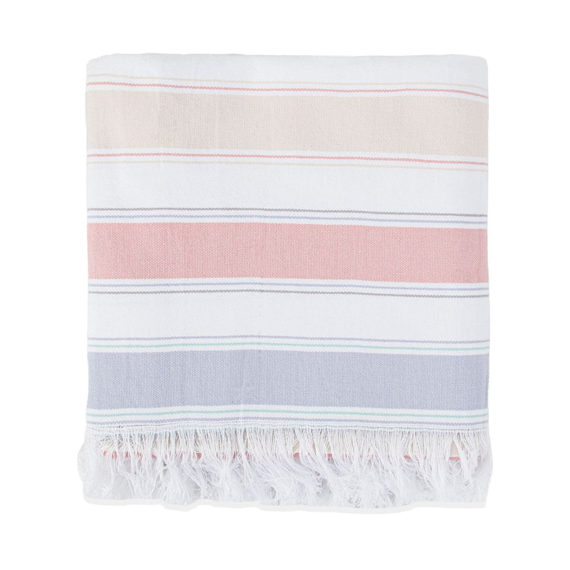 Sand Free Turkish Beach Towel 35 x 75 in., Color Striped Options • Cotton • Buy One or in Bulk