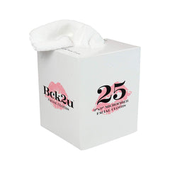 Makeup Removal Washcloth Decorative Dispenser Box, White, 9x9” Cloths, Buy a Box or a Case of 24