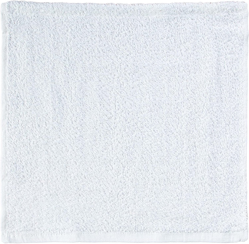 Eclipse Irregular Washcloths (Bulk Case Pack of 300, White) Perfect wash Cloth Towels for Home, Kitchen, Bathroom, Hotel, Spa, Resort
