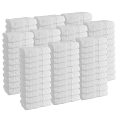 Admiral Hospitality Hand Towels (Bulk Case of 120), 16x27 in., White Blended Cotton
