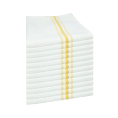 Bistro Napkins, Soft Spun Polyester, 18x22 in., Striped, 10 Colors, Buy a 12-Pack or Buy Bulk Cases of 120
