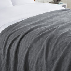 Case of 4 Aston and Arden Eucalyptus Cotton Bed Blankets, Soft, Bed Size and Color Options