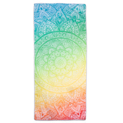 Oversized Mandala Microfiber Sand-Free Beach Towels 30x70 inch Lightweight Beach, Pool, Spa Towel with Mesh Zippered Carrying Pouch