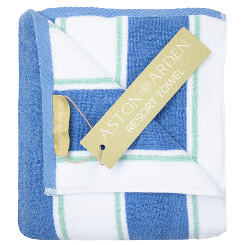 Aston and Arden Striped Reversible Oversized Thick Beach Towel (35x70