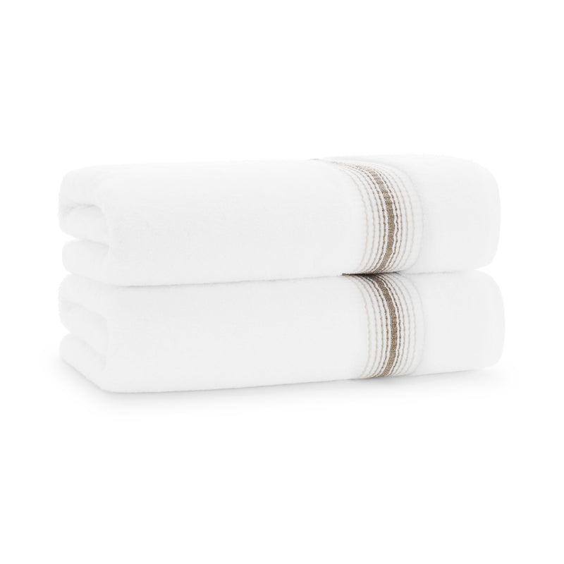 Aston & Arden White Turkish Luxury Towels for Bathroom (600 GSM, 30x60 in., 2-Pack), Super Soft & Absorbent Bath Towels