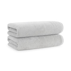 Aston & Arden Luxury Turkish Bath Towels, 2-Pack, 600 GSM, Extra Soft & Plush, 30x60, Solid Color Options with Dobby Border