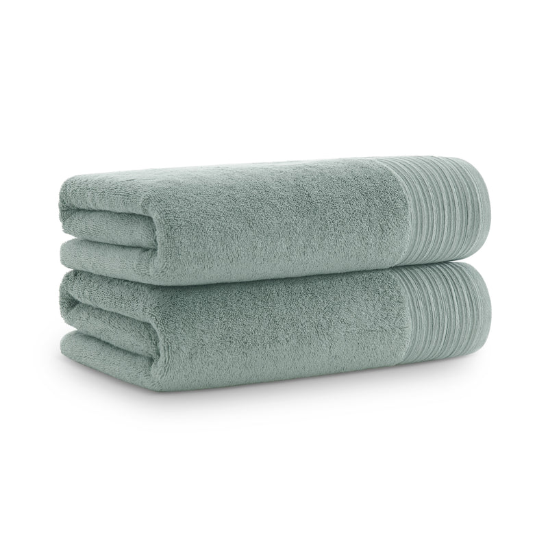 Aston and Arden Anatolia Turkish Bath Towels (2 Pack), 30x60, 600 GSM, Woven Linen-Inspired Dobby, Ring Spun Combed Cotton, Low Twist