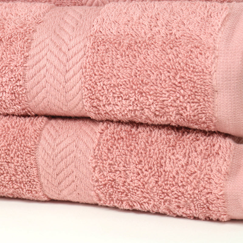 Chelsea Six Piece Bath Towel Set, Two Each - Washcloths, Hand Towels & Bath Towels, 100% Cotton, Six Colors, Case of 12 Sets