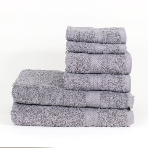 Arkwright Chelsea Six Piece Bath Towel Set, Two Each - Washcloths
