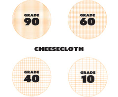 Bulk Case of 10 Boxes of Un-Bleached Cheesecloth, Choose Grade and Size