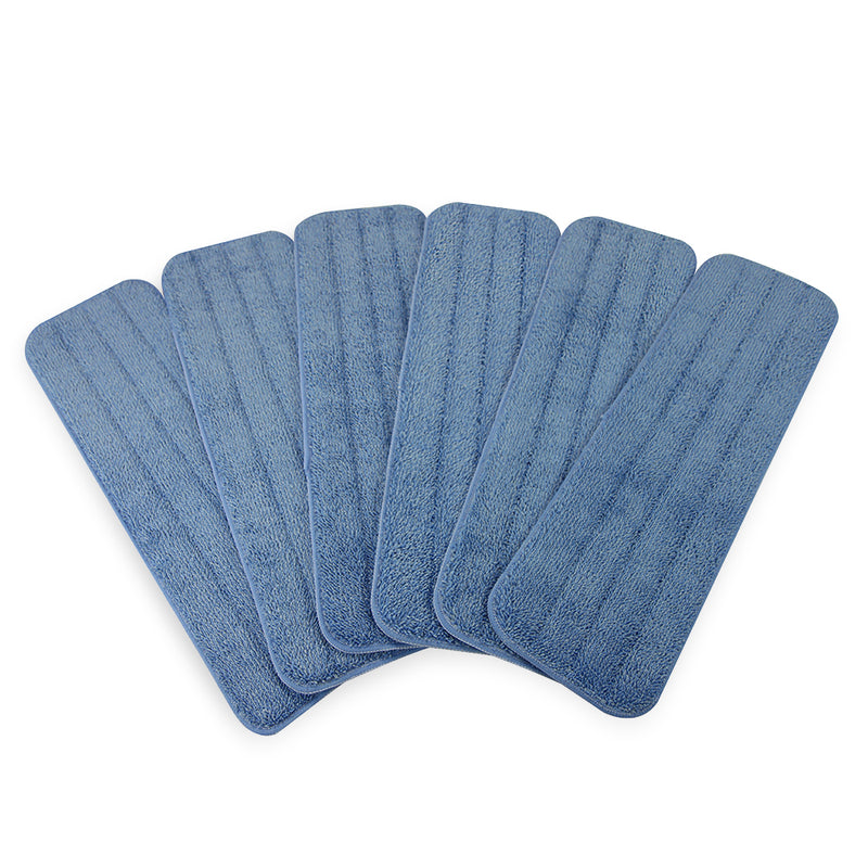 12 Pack of Econo Microfiber Wet Mop Pads - Color Options - 18"