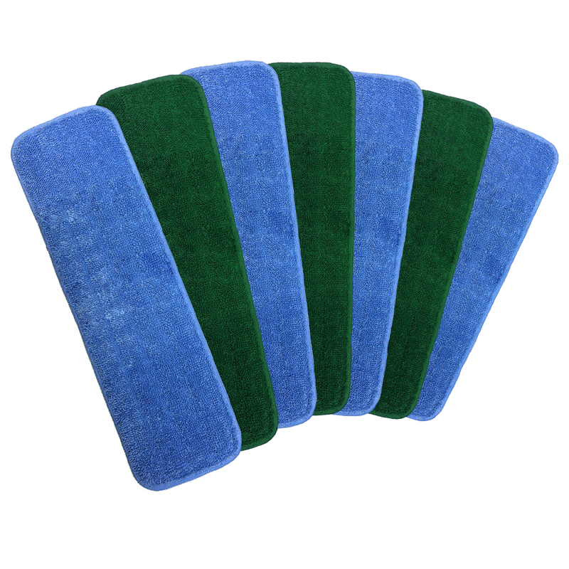 12 Pack of Econo Microfiber Wet Mop Pads - Color Options - 18"