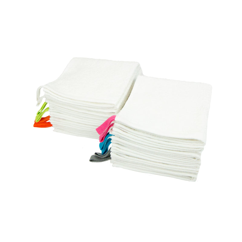 Eurow Microfiber Washcloths, Gray, 4 Pack