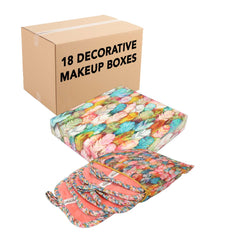 Makeup Removal Cloth Set with Travel Bag in Decorative Gift Box, 5-Cloths, 1 Bag, Soft Coral Fleece Microfiber, 7x16 in., Design Options