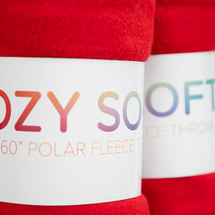 Soft Polar Fleece Assorted Blankets, Polar Fleece Polyester, 50x60 in., 7 Trending Solid Colors, Buy a Bulk Case of 12 Per Color