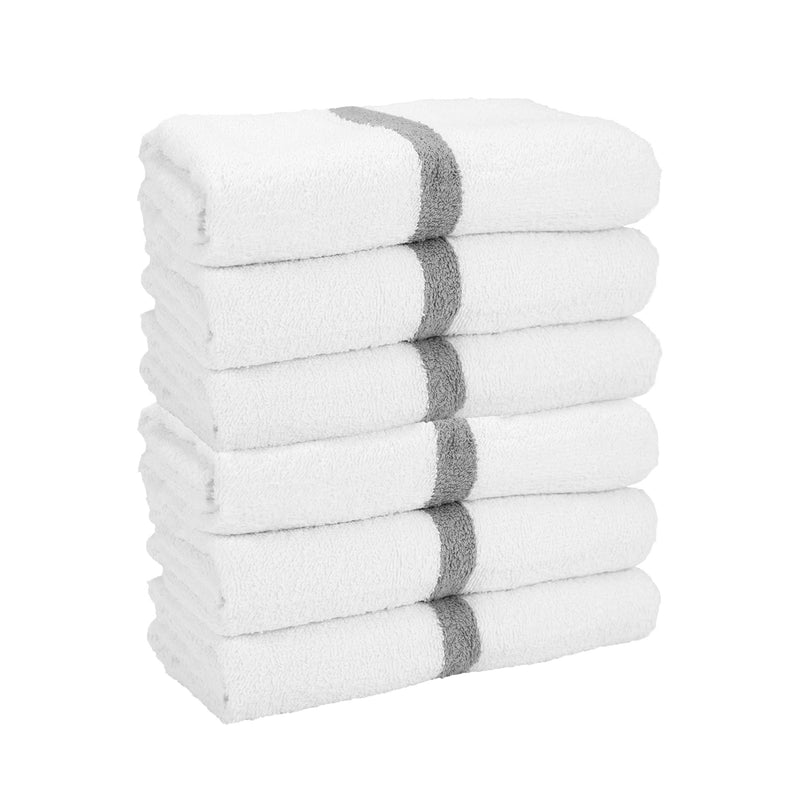 12 Pack Economy 100% Cotton Bath towels 24X48 White for Hotel