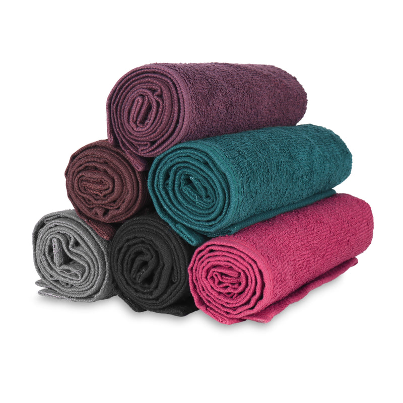 16x28-Black Bleach Resistant Hand towels 100% Cotton