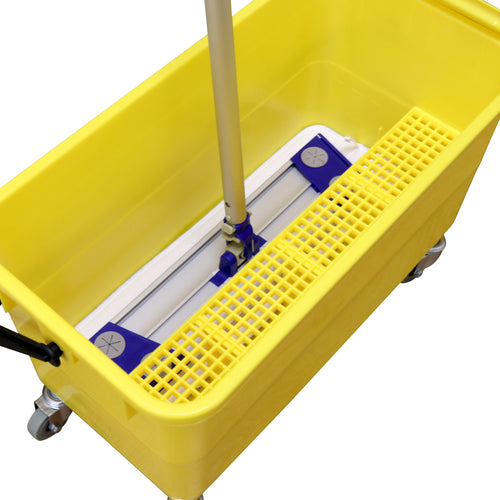 5five® Flat mop with bucket 7 l + 1 spare sleeve - merXu