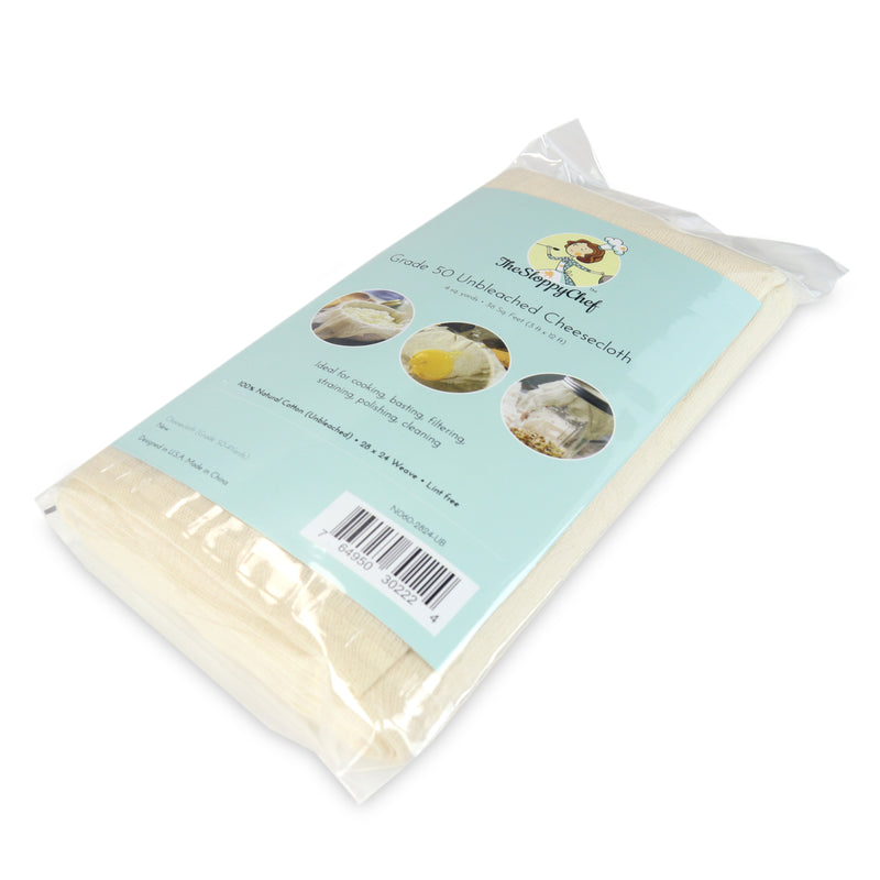 CASE of 24 Unbleached Cheesecloth Bags, Grade Options, 4 Sq. Yds Per Bag