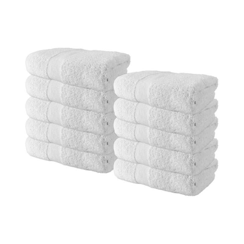 Elite Pearl Hospitality Hand Towels, 16x27in., White Blended Cotton, Buy a Case of 48 or 120
