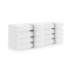 Aston & Arden White Turkish Luxury Washcloths for Bathroom (600 GSM, 13x13 in., 8-Pack), Super Soft & Absorbent Washcloths