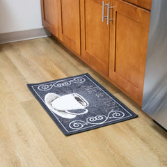 Sloppy Chef Printed Kitchen Area Rug, 20x30, Non-Skid Latex Backing, Design Options