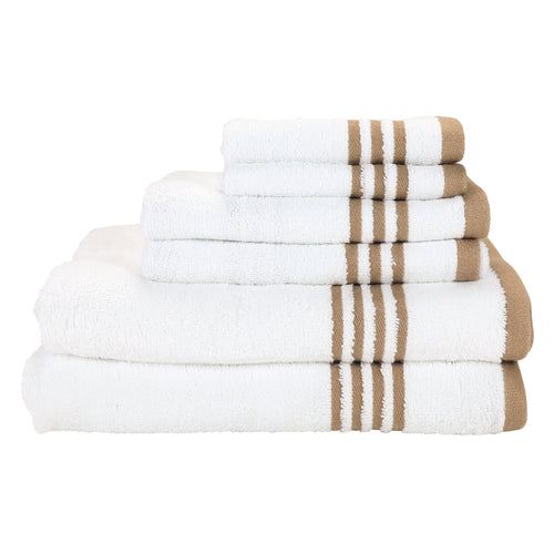 Bath Towel Set Bathroom Washcloth Face Hand Towels 100% Cotton Black  24-Piece