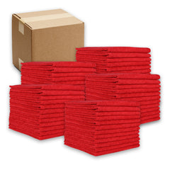 12 Pack of Microfiber Cleaning Cloths: 12 x 12, Color Options