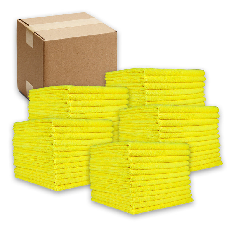 Case of 240 Microfiber Cleaning Cloths - 12 x 12 - Color Options - All Purpose Cloth