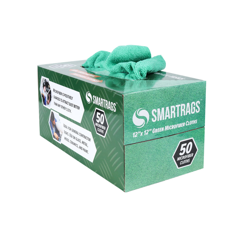 Box of 50 Microfiber SmartRags: 12 x 12, Color Options