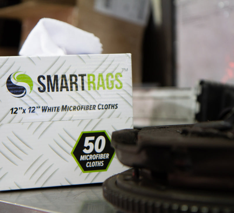 Case of 400 Microfiber SmartRags (8 Boxes of 50 Each), Color Options, 12x12 in.