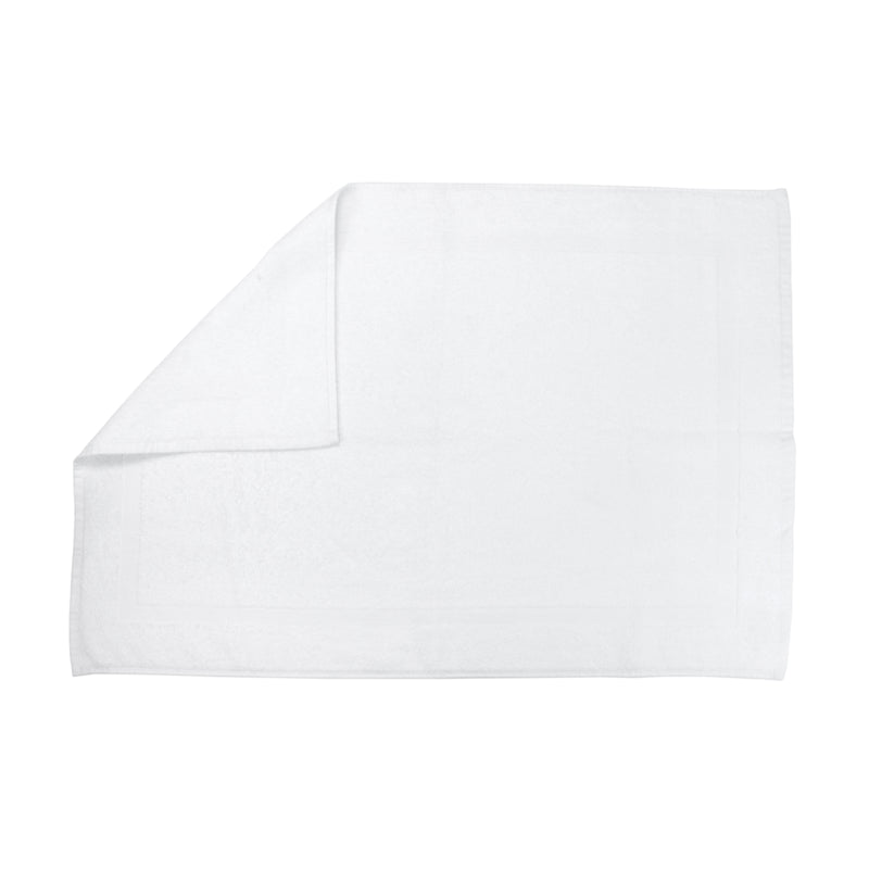 Admiral Bath Mat Rugs - 20 x 30 White Cotton, Packs of 12 and Cases of 60 Available