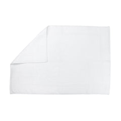 Admiral Bath Mat Rugs - 20 x 30 White Cotton, Packs of 12 and Cases of 60 Available